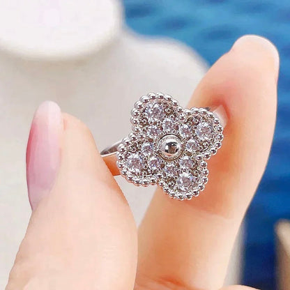 [Leaves]CLOVER DIAMOND RING