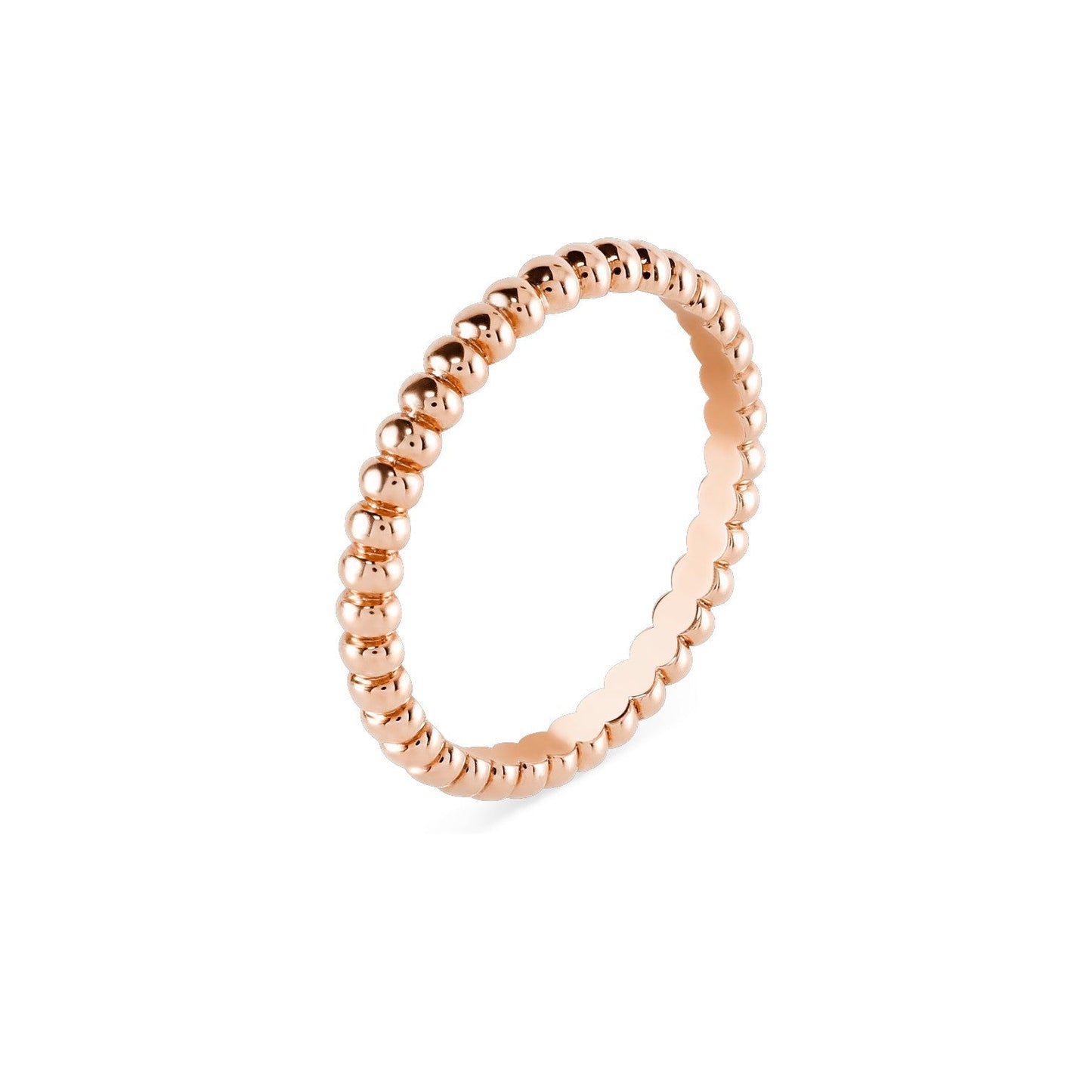 [Leaves]SIGNATURE PERLÉE BEADED BAND RING