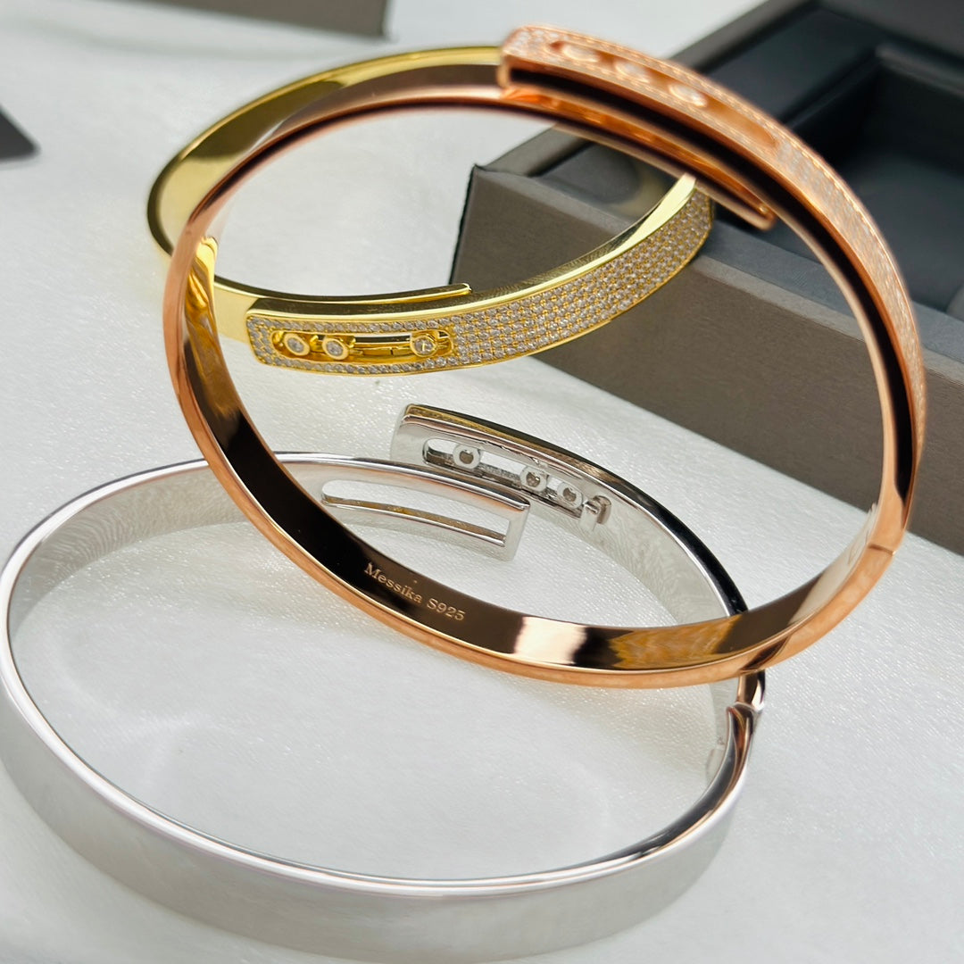 [Leaves]MOVE NOA PAVÉ DIAMOND BANGLE BRACELET