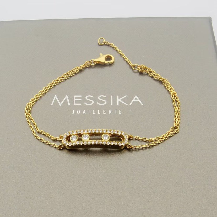 [Leaves]MOVE CLASSIQUE PAVÉ DIAMOND BRACELET