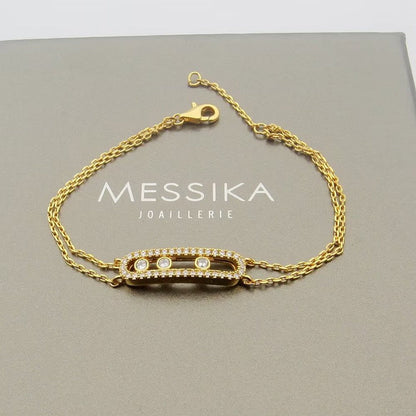 [Leaves]MOVE CLASSIQUE PAVÉ DIAMOND BRACELET