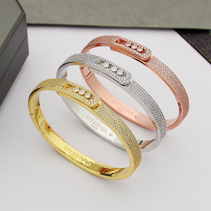 [Leaves]MOVE NOA FULL-PAVÉ DIAMOND BANGLE BRACELET