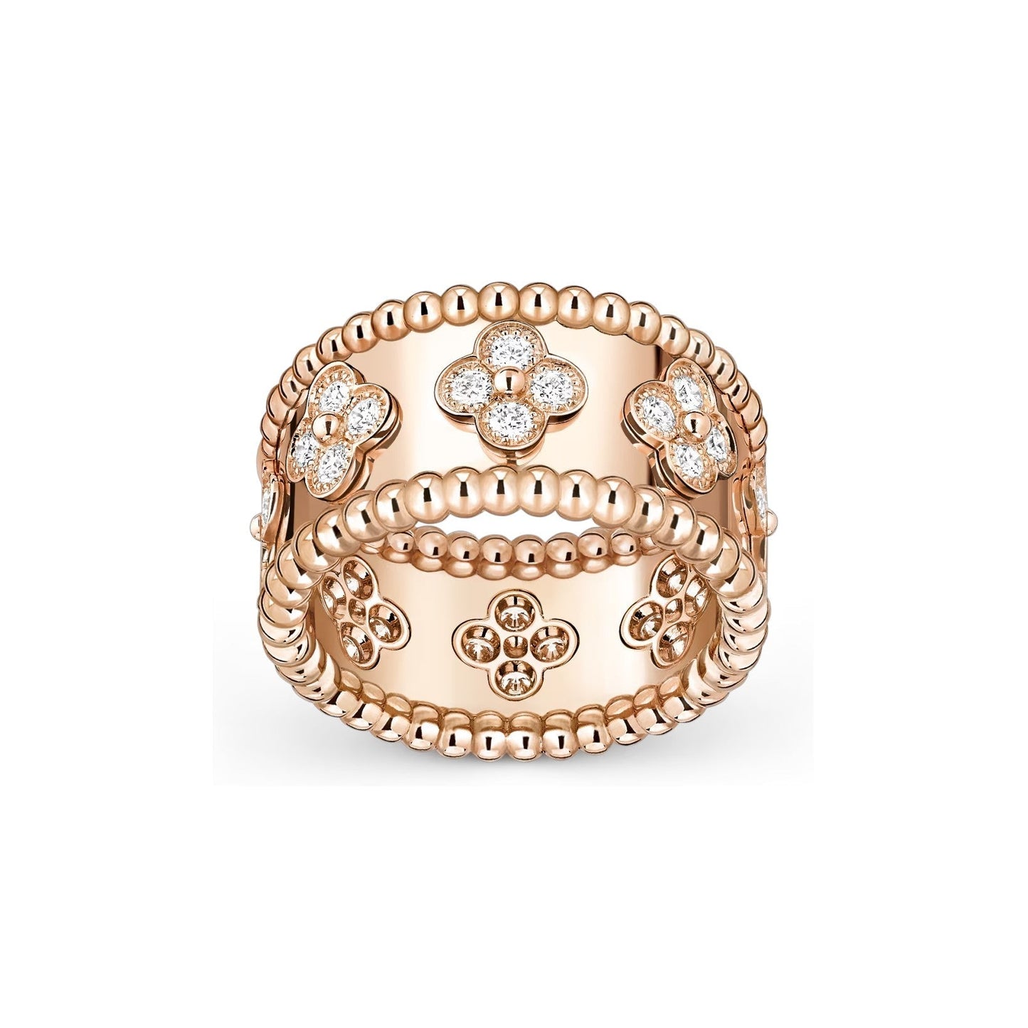 [Leaves]KALEIDOSCOPE RADIANCE WIDE BAND RING