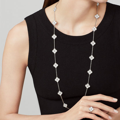 [Leaves]CLOVER 20 MOTIFS  LASER SILVER