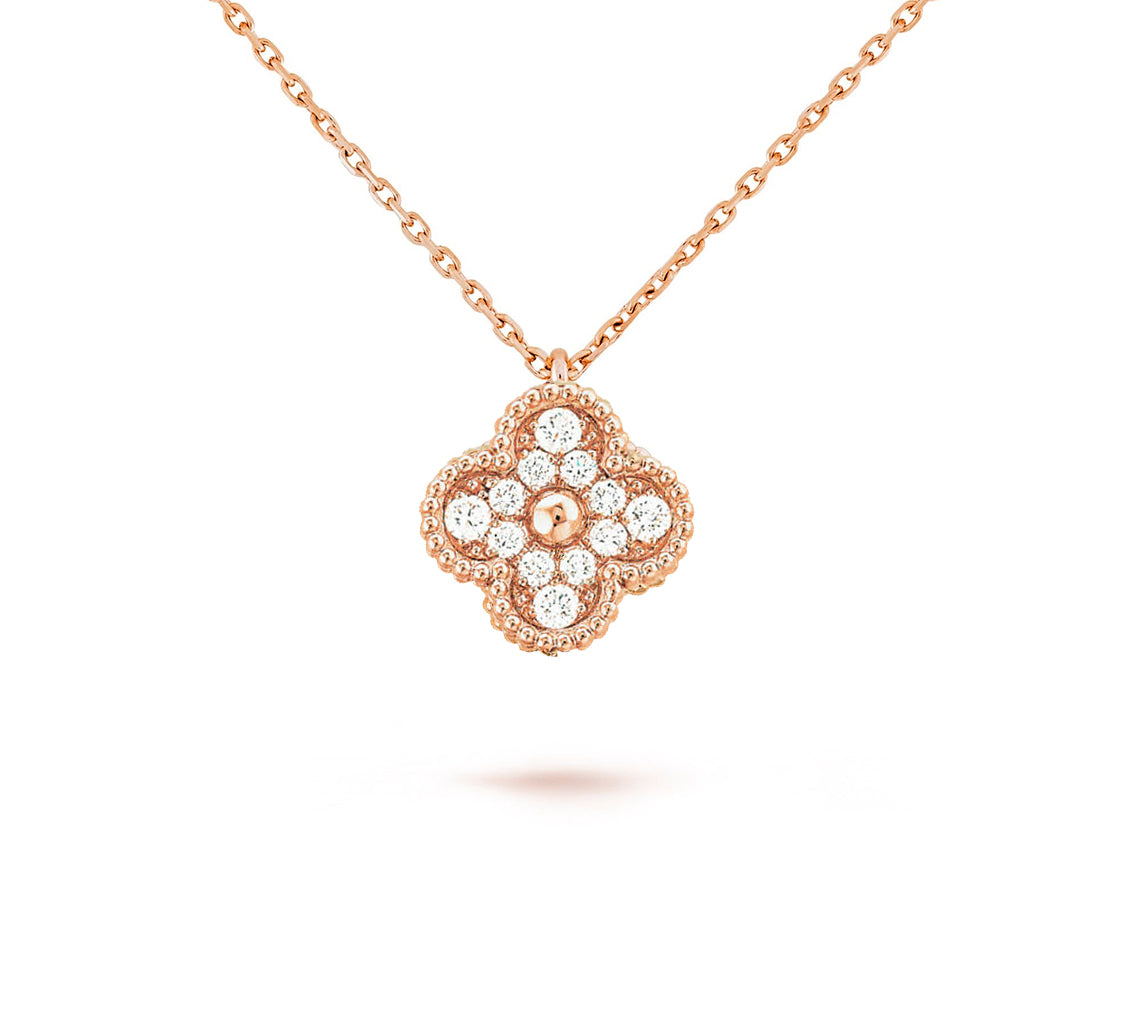 [Leaves]9.5MM MINI CLOVER PENDANT NECKLACE COLLECTION