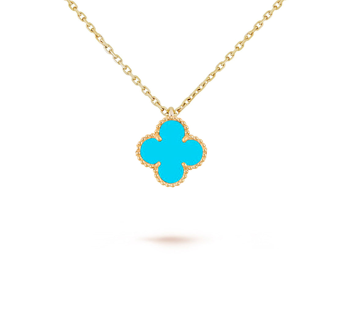 [Leaves]9.5MM MINI CLOVER PENDANT NECKLACE COLLECTION