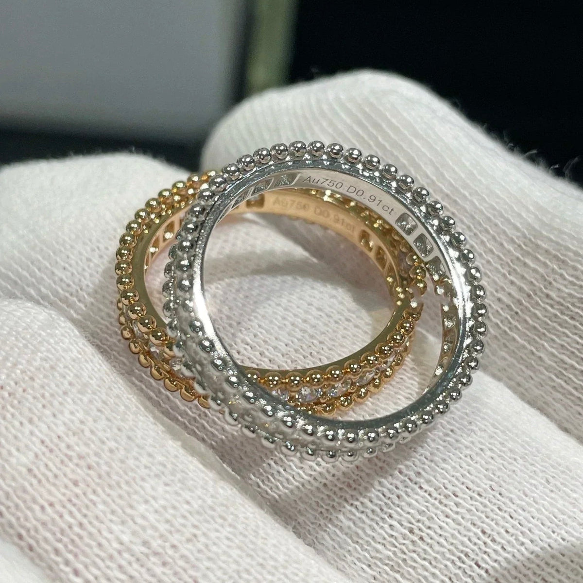 [Leaves]PERLEE DIAMOND ROSE GOLD RING