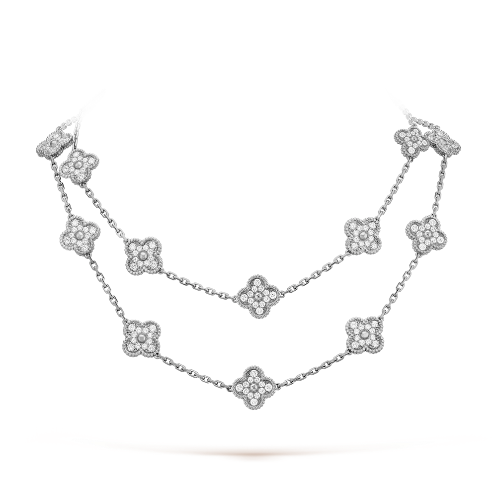 [Leaves]CLOVER 20 MOTIFS DIAMOND SILVER