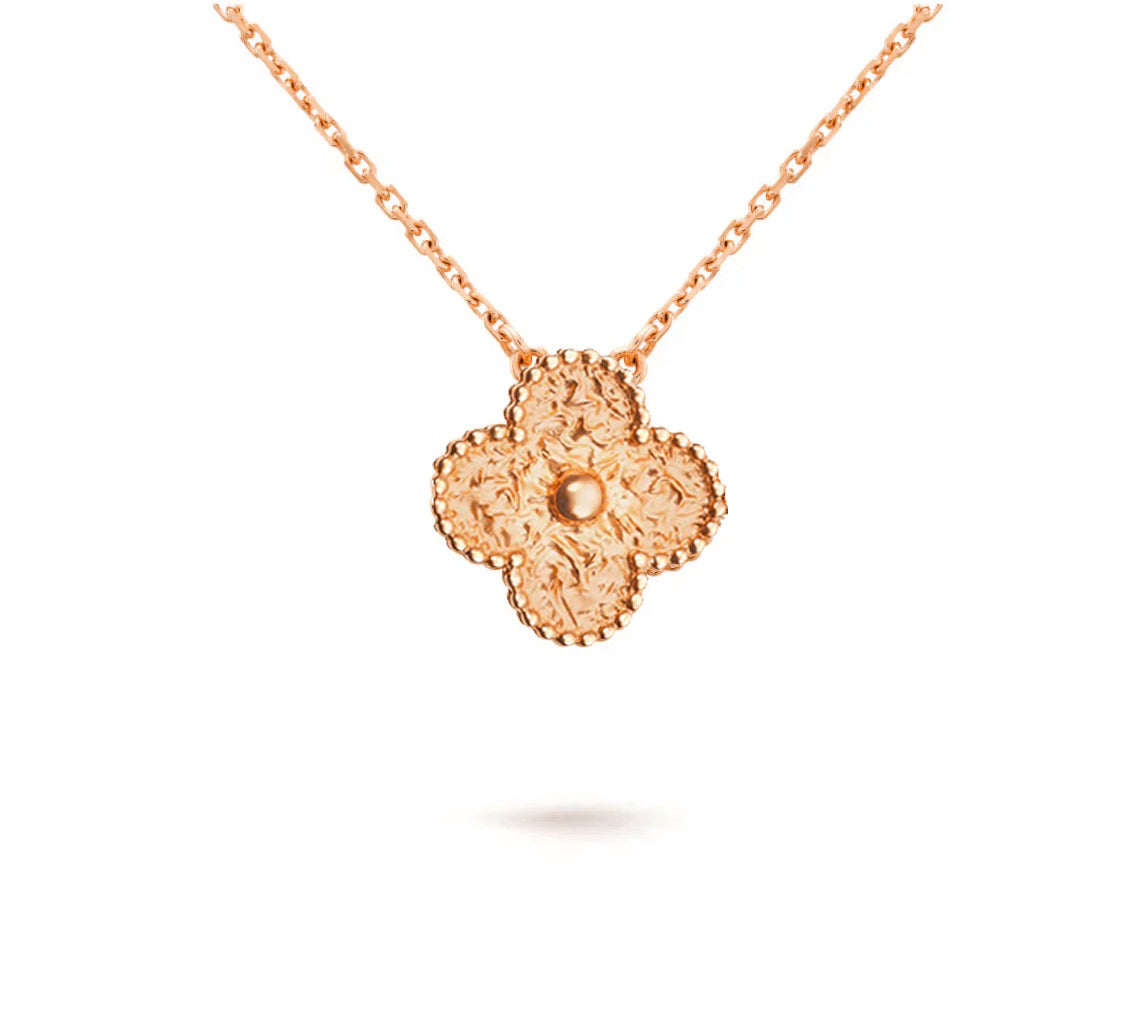 [Leaves]15MM CLOVER FLOWER PENDANT NECKLACE COLLECTION