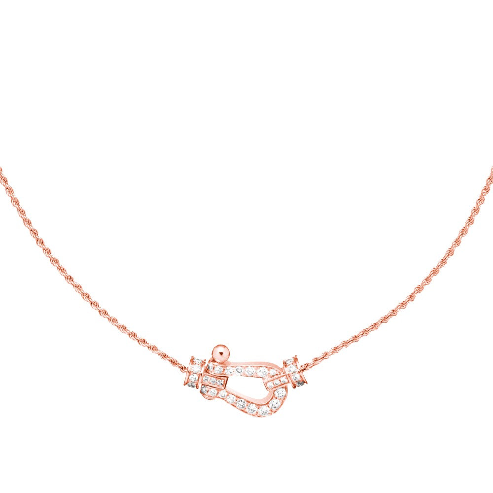 [Leaves]FORCE 10 PINK GOLD DIAMOND NECKLACE