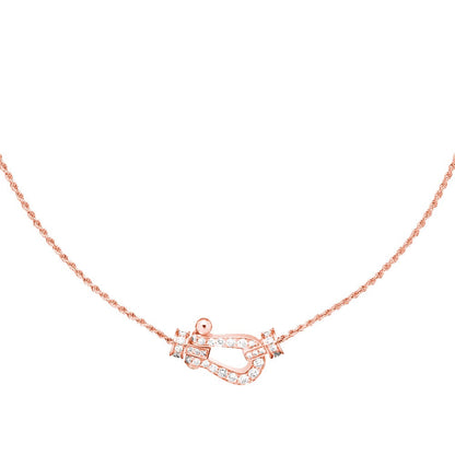 [Leaves]FORCE 10 PINK GOLD DIAMOND NECKLACE