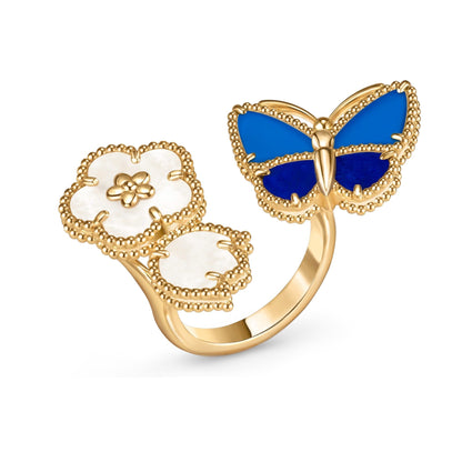 [Leaves]SPRING BUTTERFLY OPEN RING