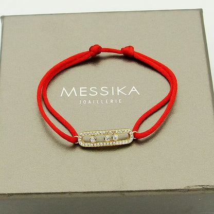 [Leaves]CARE(S) PAVÉ CORD BRACELET