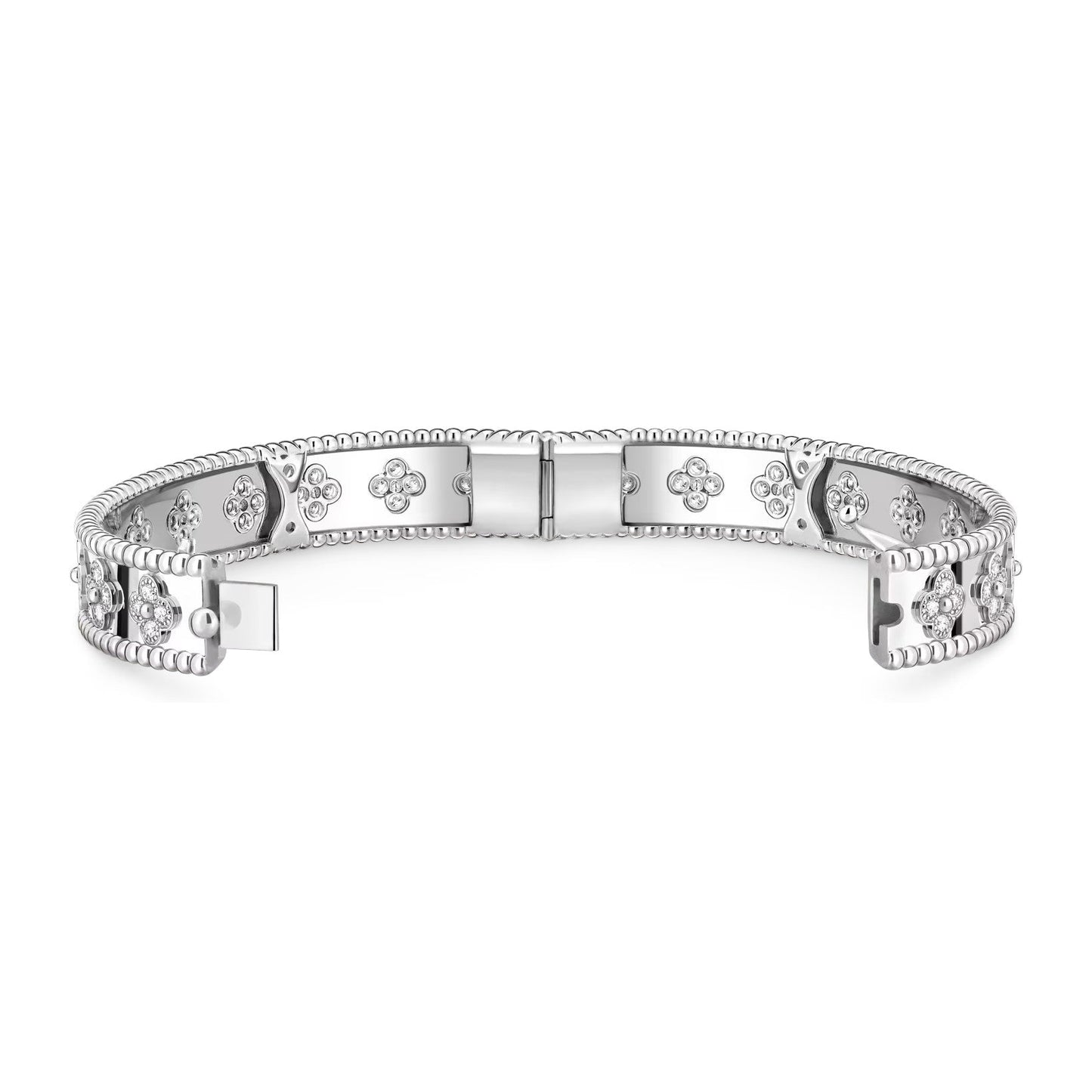 [Leaves]KALEIDOSCOPE RADIANCE WIDE BANGLE BRACELET