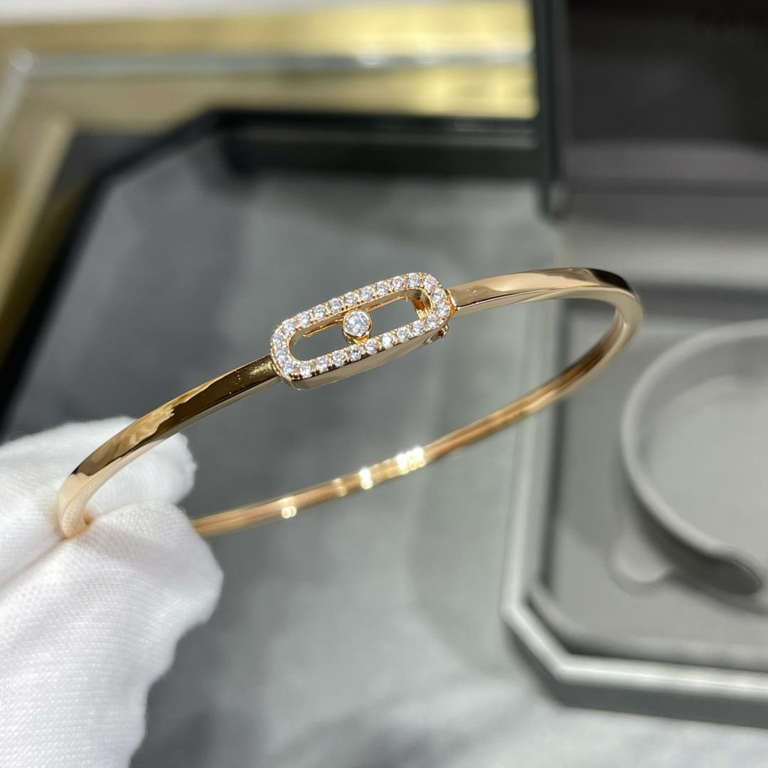 [Leaves]MOVE UNO PAVÉ FLEX BANGLE (MEDIUM)
