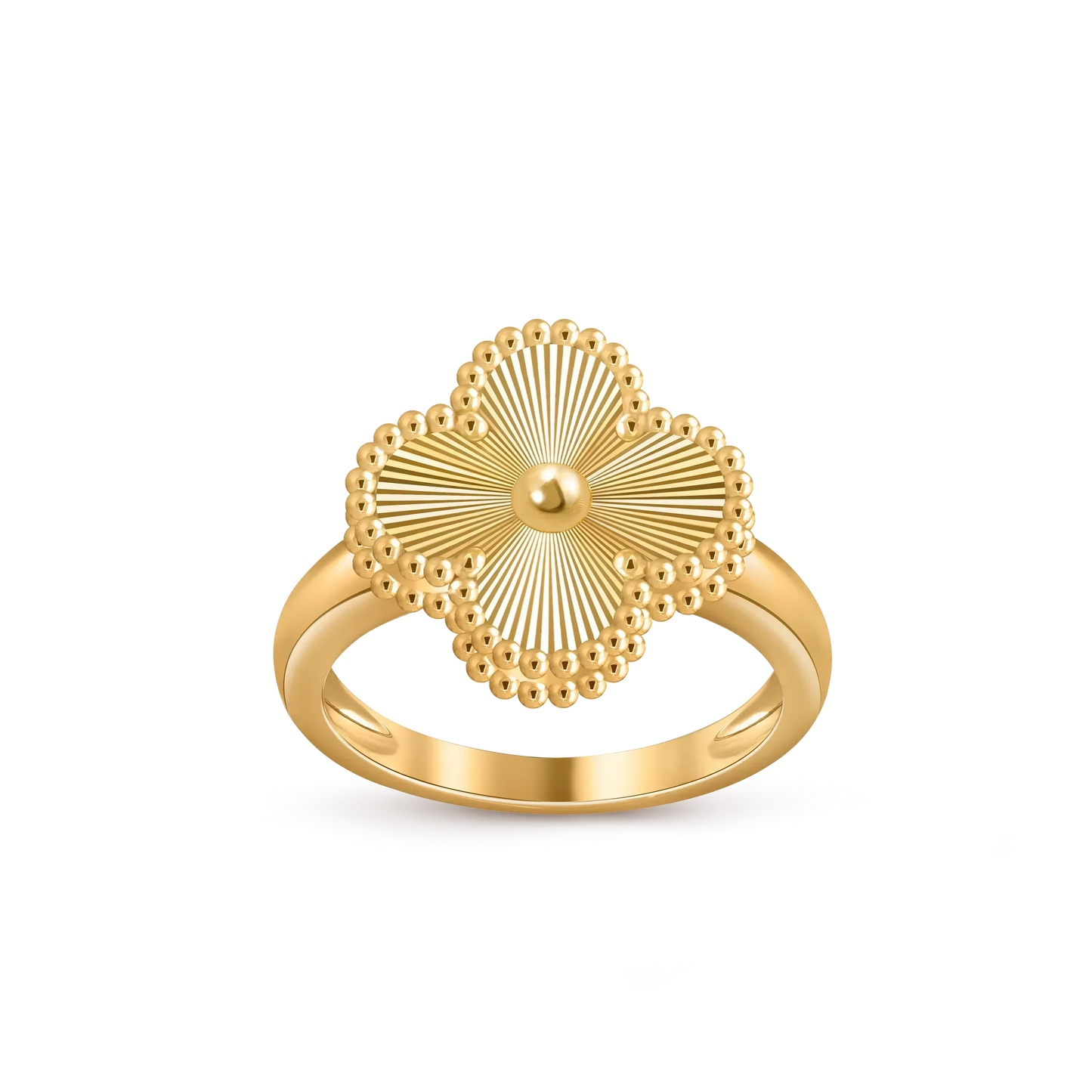 [Leaves]LUCKY CLOVER VINTAGE GOLD RING COLLECTION