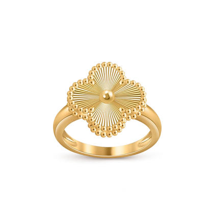 [Leaves]LUCKY CLOVER VINTAGE GOLD RING COLLECTION