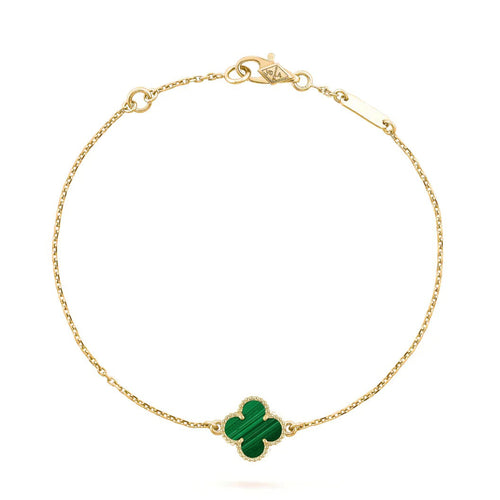 [Leaves]CLOVER BRACELET MALACHITE 1 MOTIF