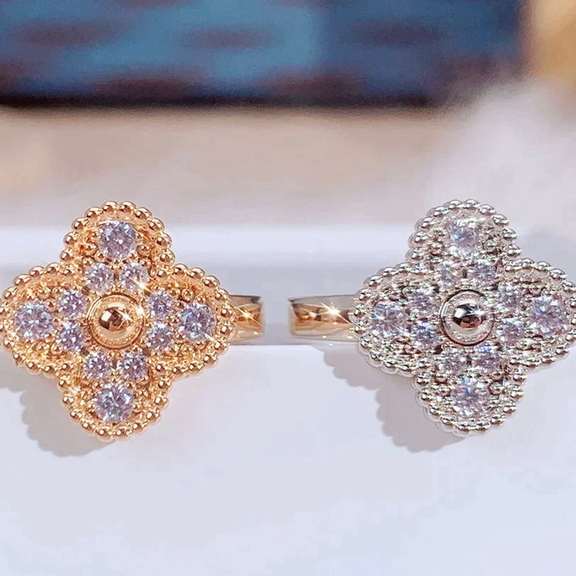 [Leaves]CLOVER DIAMOND RING