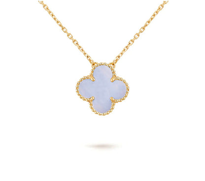 [Leaves]15MM CLOVER FLOWER PENDANT NECKLACE COLLECTION