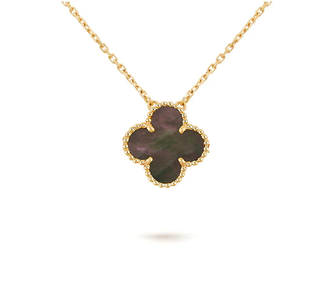 [Leaves]15MM CLOVER FLOWER PENDANT NECKLACE COLLECTION