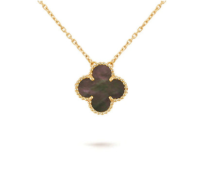 [Leaves]15MM CLOVER FLOWER PENDANT NECKLACE COLLECTION
