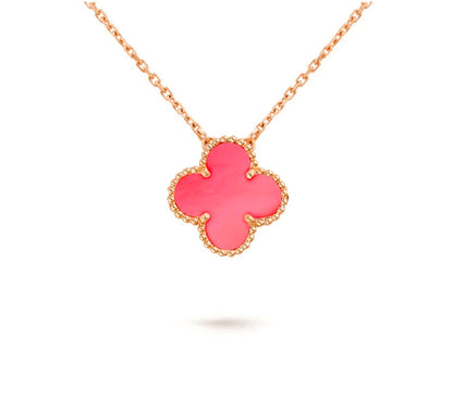 [Leaves]15MM CLOVER FLOWER PENDANT NECKLACE COLLECTION