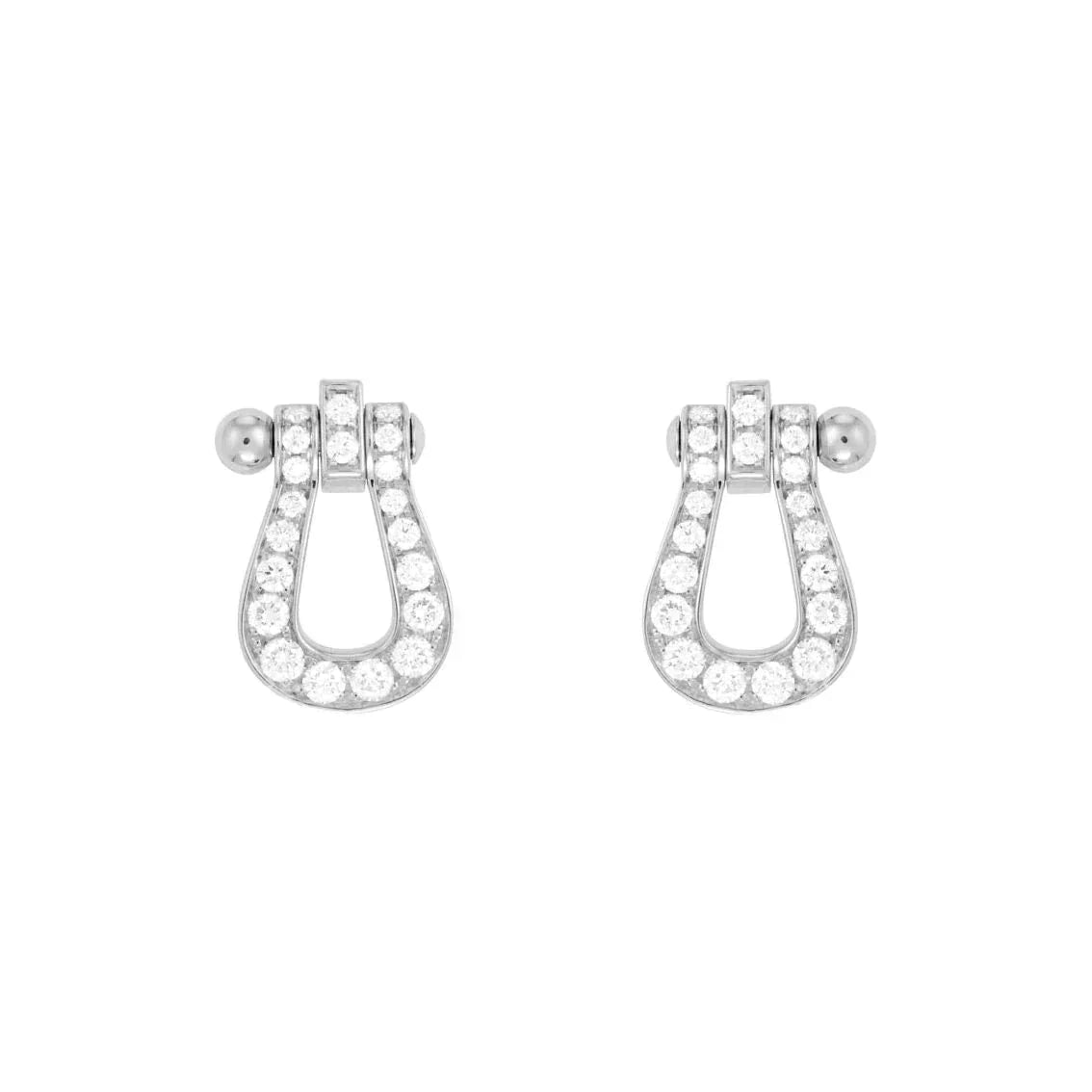 [Leaves]FORCE 10 FULL DIAMOND STUD EARRINGS MINI MODEL
