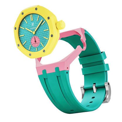 [Leaves]Royal Oak Pop Exclusive Bioceramic Case & Silicone Strap Mix Color