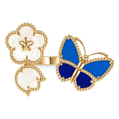 [Leaves]SPRING BUTTERFLY OPEN RING