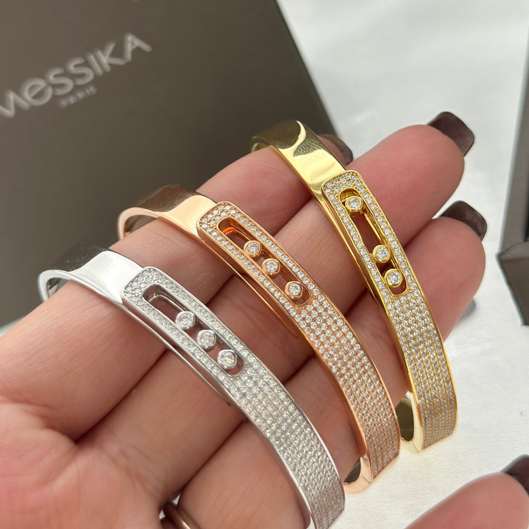 [Leaves]MOVE NOA PAVÉ DIAMOND BANGLE BRACELET