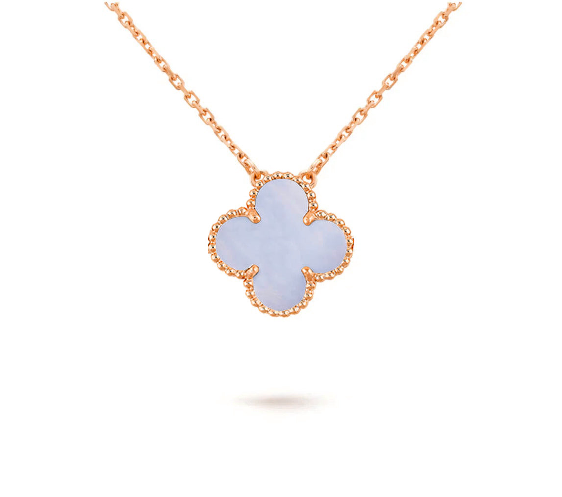 [Leaves]15MM CLOVER FLOWER PENDANT NECKLACE COLLECTION