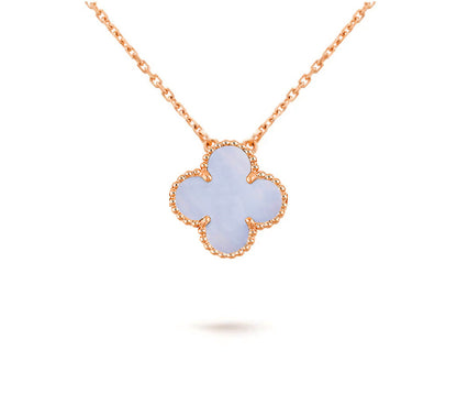 [Leaves]15MM CLOVER FLOWER PENDANT NECKLACE COLLECTION