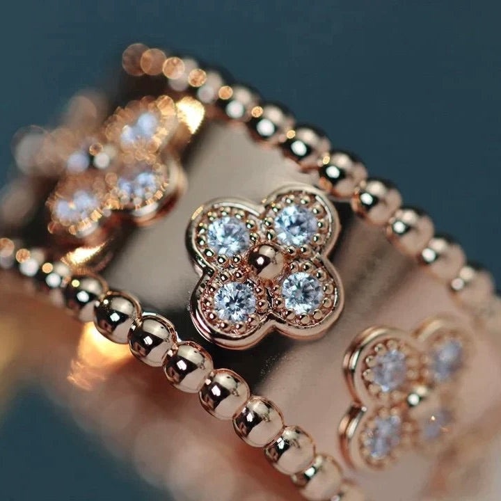 [Leaves]CLOVER KALEIDOSCOPE RING 10MM