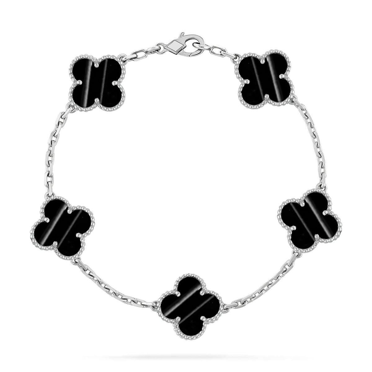 [Leaves]LUCKY CLOVER 5-MOTIF BRACELET - PULSE STONE COLLECTION