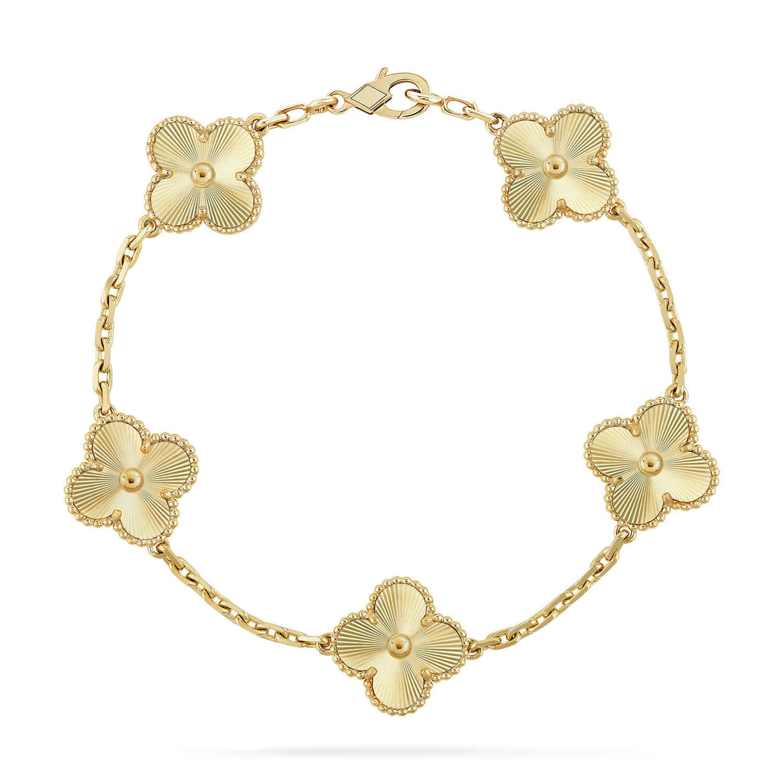 [Leaves]LUCKY CLOVER 5-MOTIF BRACELET - LASER COLLECTION
