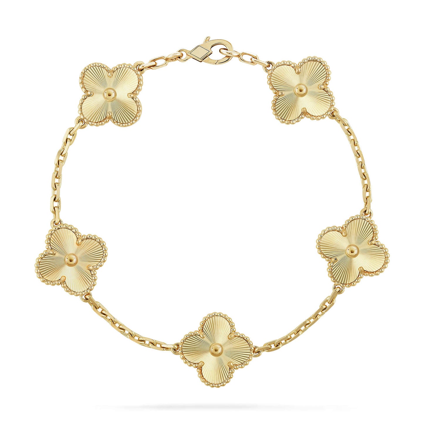 [Leaves]LUCKY CLOVER 5-MOTIF BRACELET - LASER COLLECTION