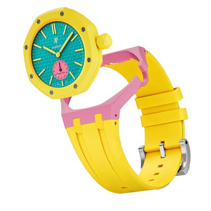 [Leaves]Royal Oak Pop Exclusive Bioceramic Case & Silicone Strap Mix Color