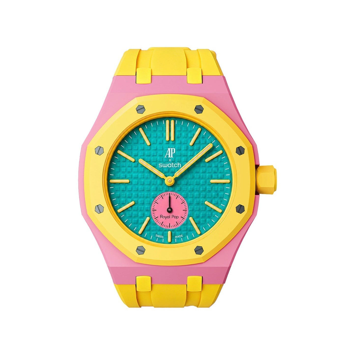 [Leaves]Royal Oak Pop Exclusive Bioceramic Case & Silicone Strap Mix Color