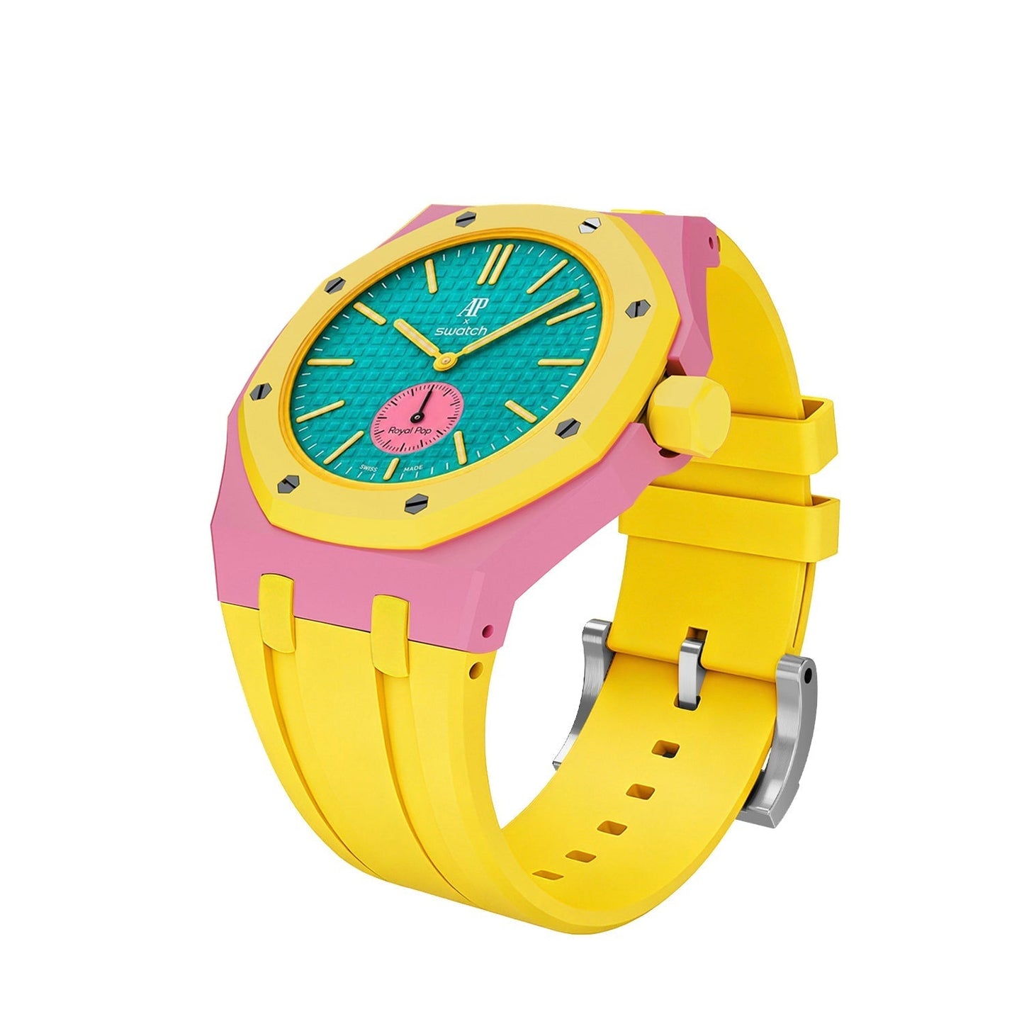 [Leaves]Royal Oak Pop Exclusive Bioceramic Case & Silicone Strap Mix Color
