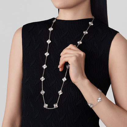 [Leaves]CLOVER 20 MOTIFS  LASER SILVER