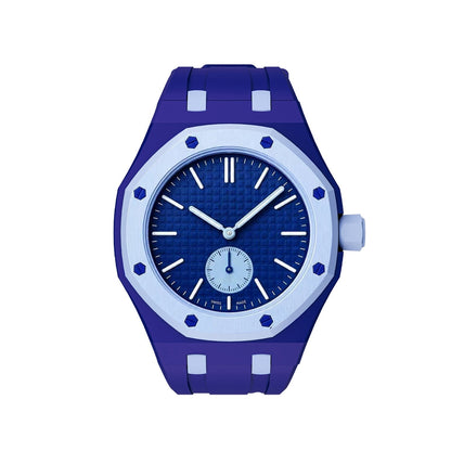 [Leaves]OAK POP EXCLUSIVE DARK BLUE AND LIGHT BLUE SILICONE STRAP