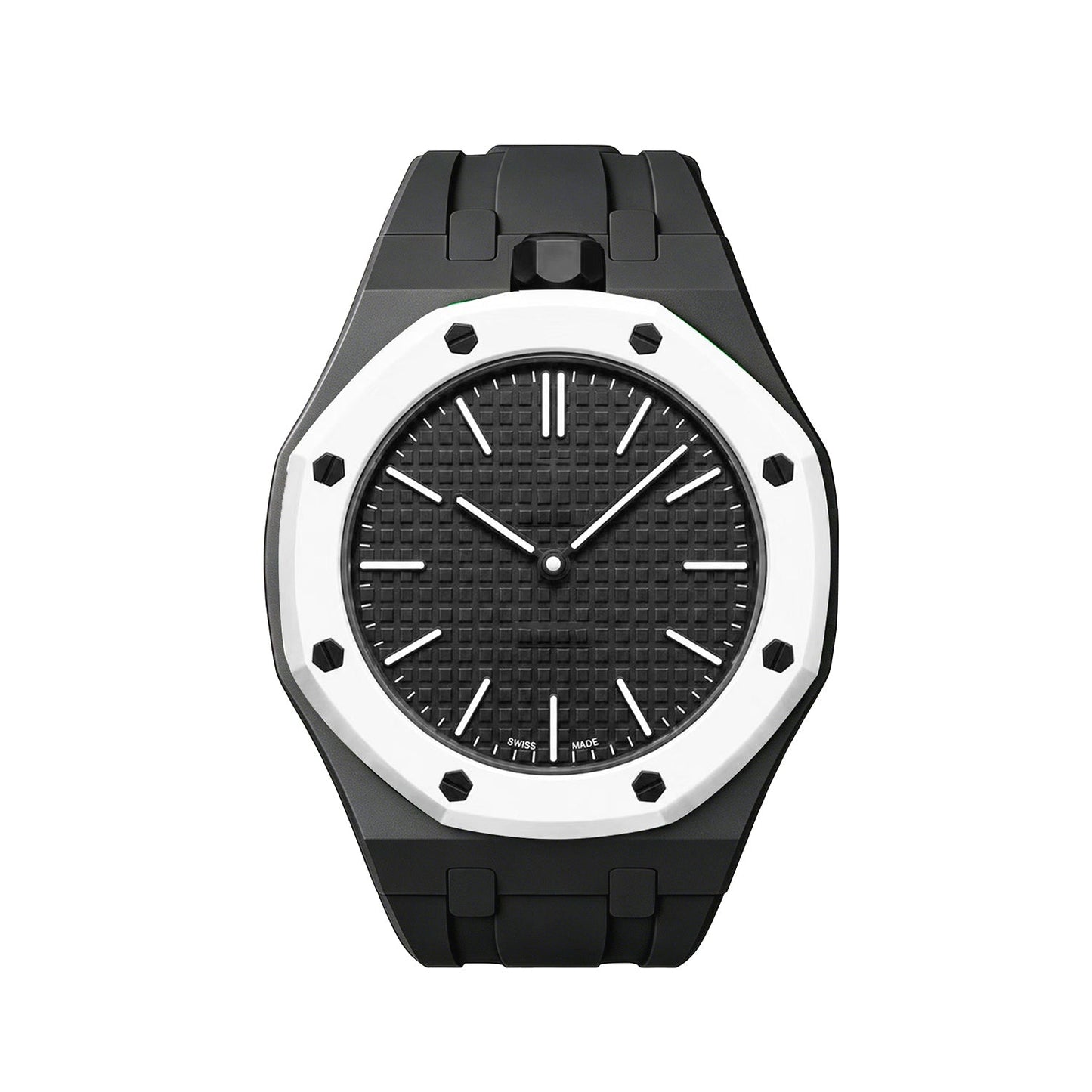 [Leaves]OAK POP EXCLUSIVE BLACK SILICONE STRAP