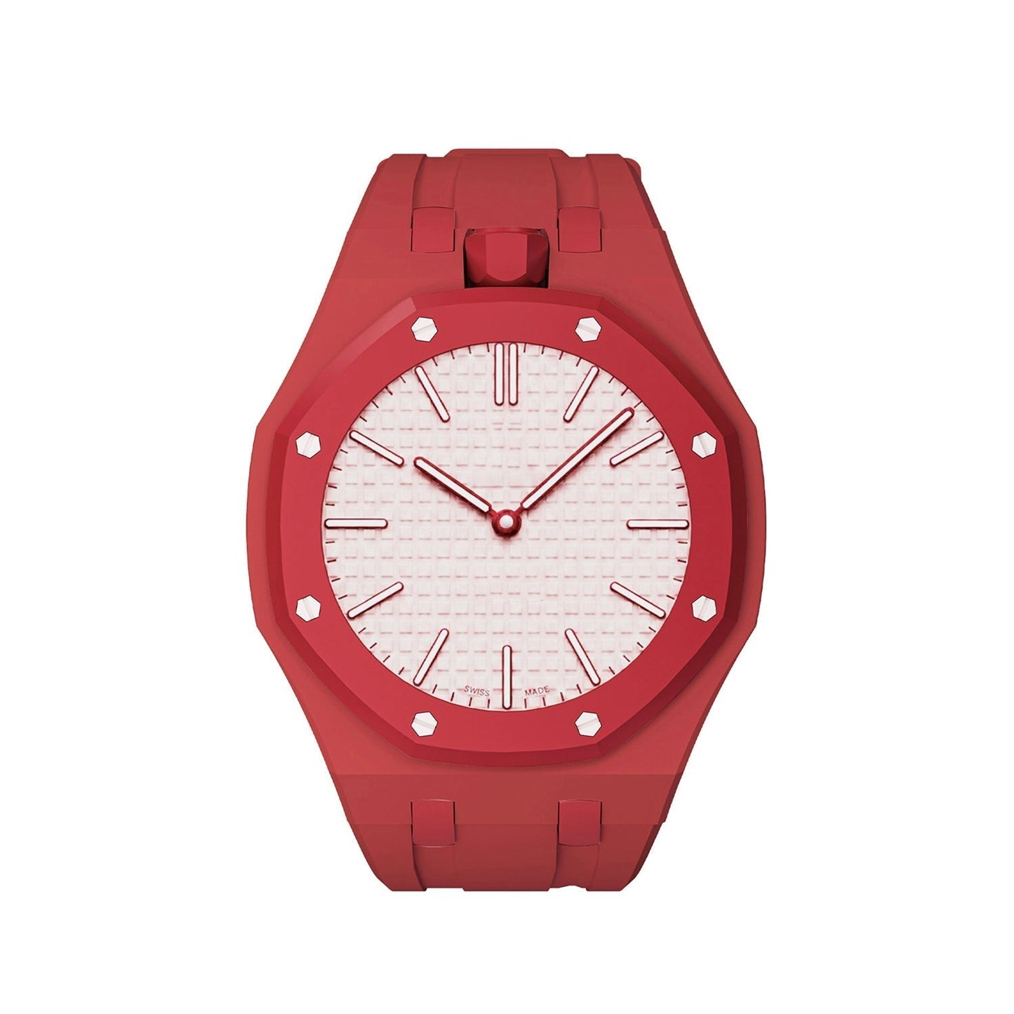 [Leaves]OAK POP EXCLUSIVE RED SILICONE STRAP