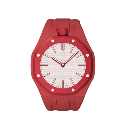 [Leaves]OAK POP EXCLUSIVE RED SILICONE STRAP