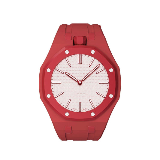 [Leaves]OAK POP EXCLUSIVE RED SILICONE STRAP