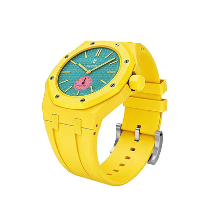 [Leaves]OAK POP EXCLUSIVE YELLOW SILICONE STRAP
