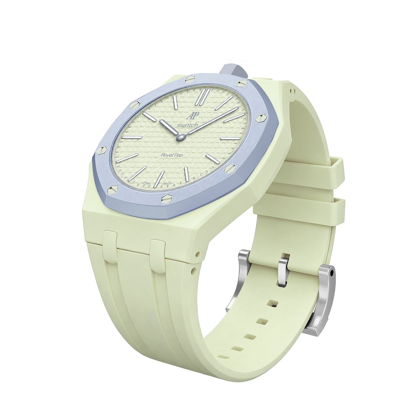 [Leaves]OAK POP EXCLUSIVE CREAMY YELLOW SILICONE STRAP