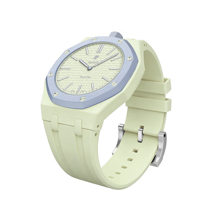 [Leaves]OAK POP EXCLUSIVE CREAMY YELLOW SILICONE STRAP