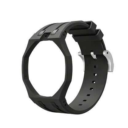 [Leaves]OAK POP EXCLUSIVE BLACK SILICONE STRAP